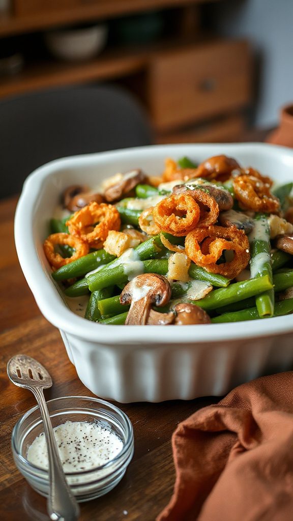 creamy parmesan green beans