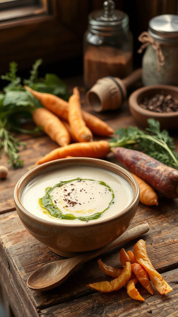 creamy parsnip leek soup creamy parsnip leek soup