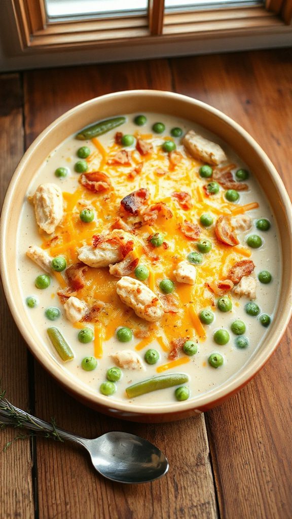 creamy potato green bean casserole