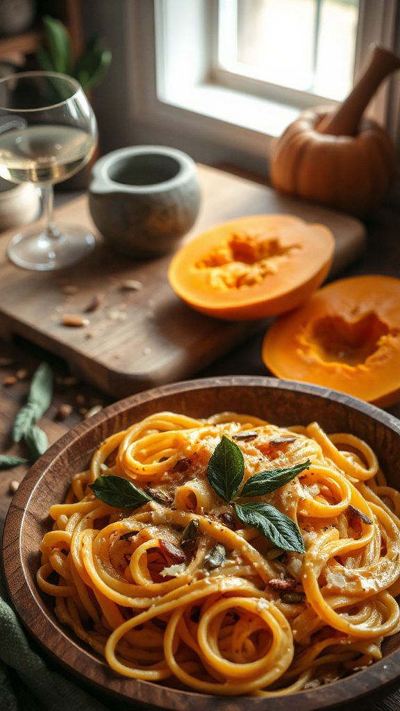 creamy pumpkin alfredo pasta creamy pumpkin alfredo pasta