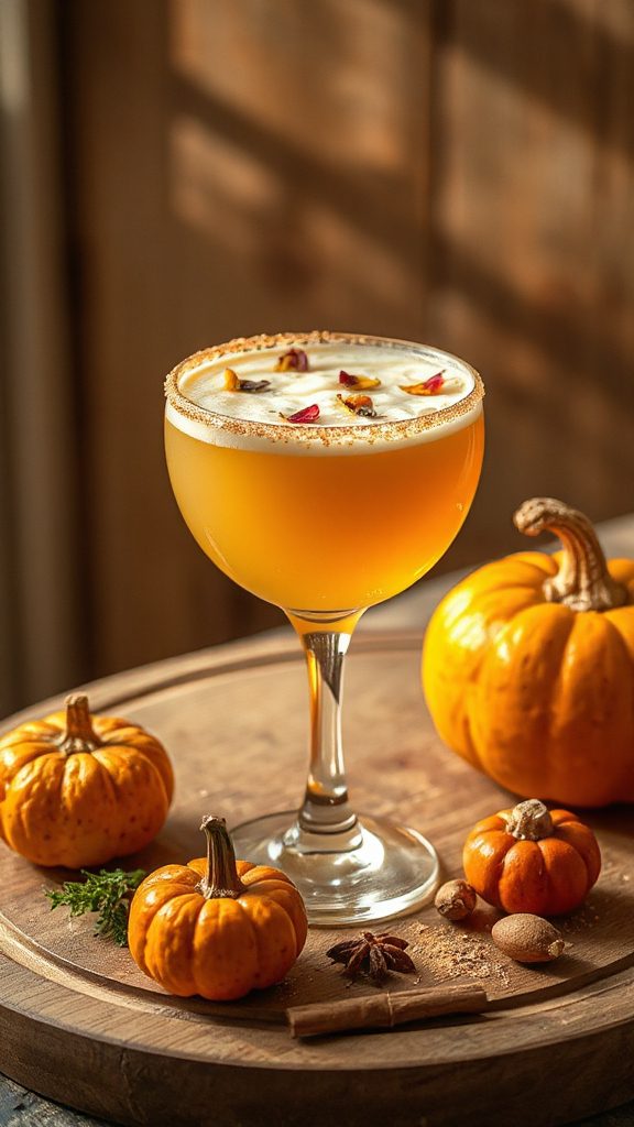 creamy pumpkin brown butter cocktail