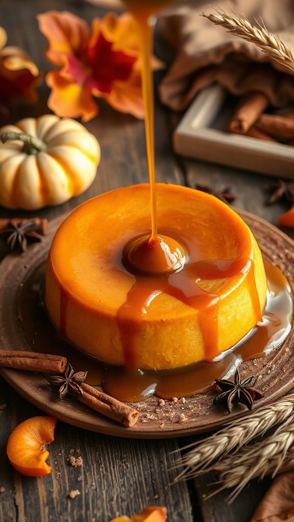creamy pumpkin caramel flan