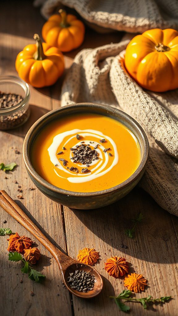 creamy pumpkin chia soup creamy pumpkin chia soup