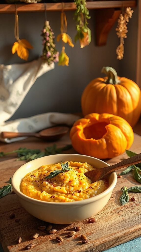 creamy pumpkin cumin risotto