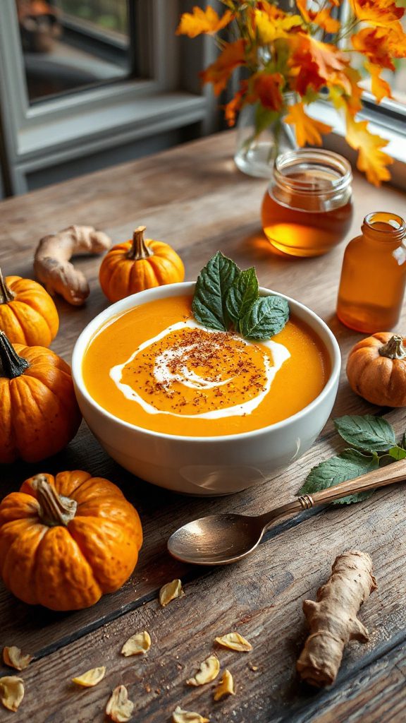 creamy pumpkin jasmine soup
