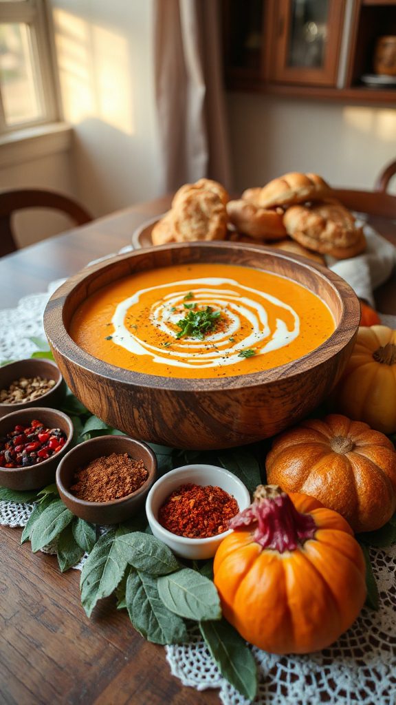 creamy pumpkin soup recipe