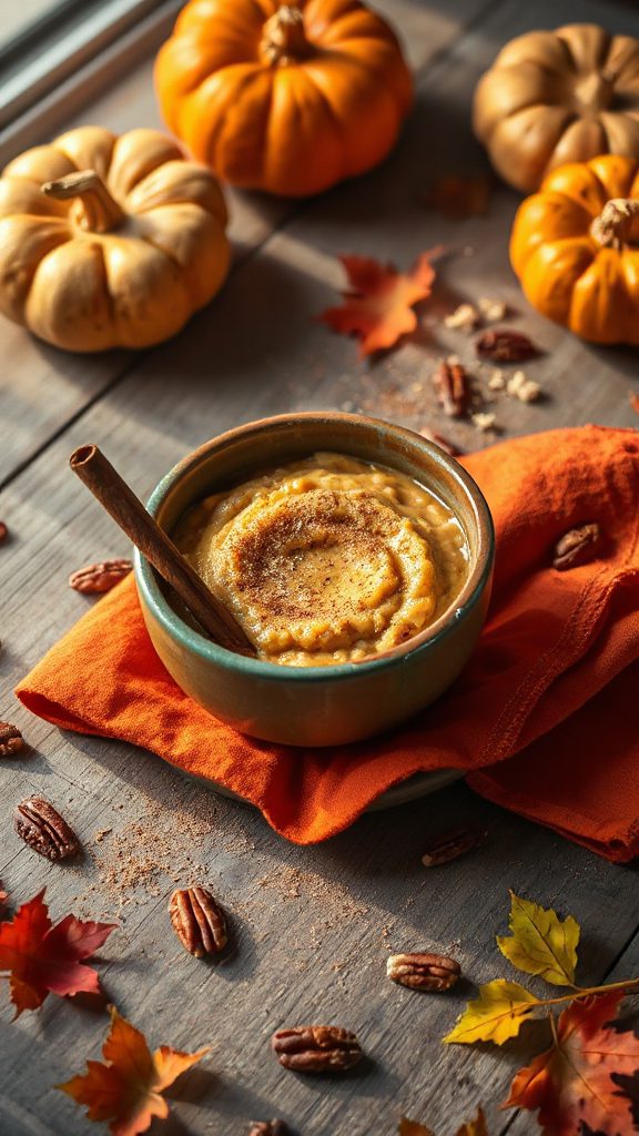 creamy pumpkin spice dessert