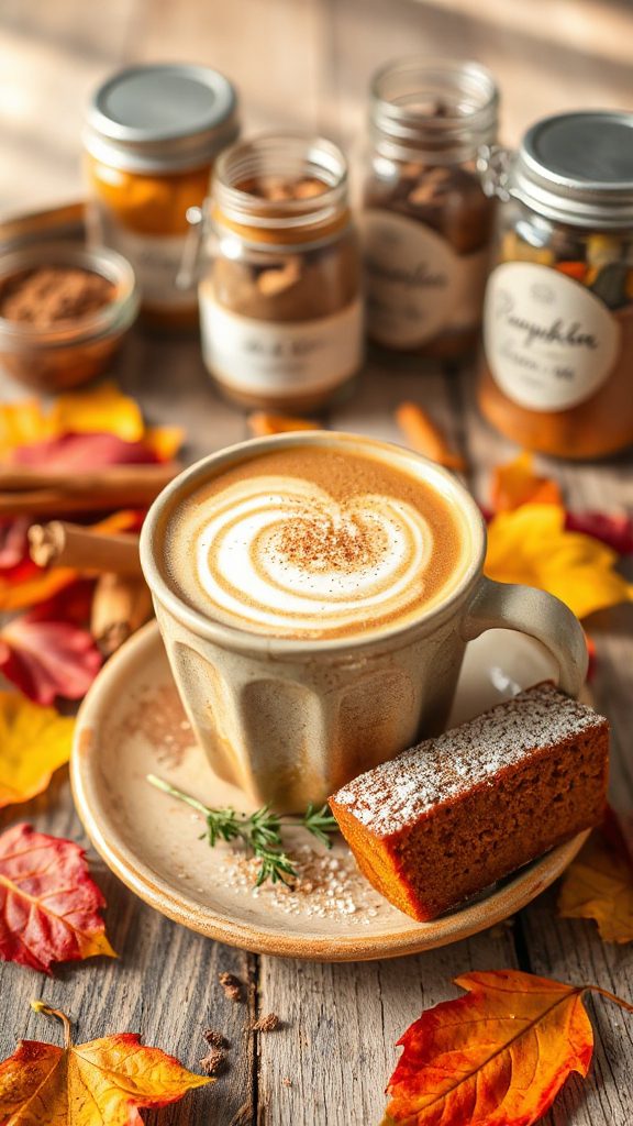 creamy pumpkin spice latte
