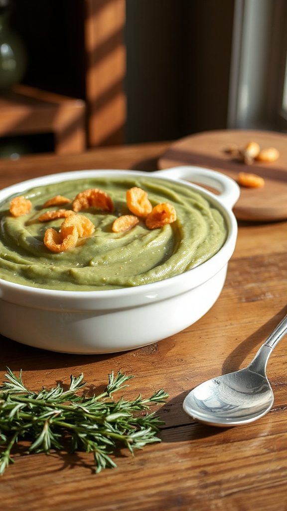 creamy pureed green beans