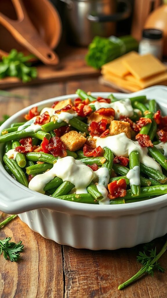 creamy ranch green bean casserole creamy ranch green bean casserole