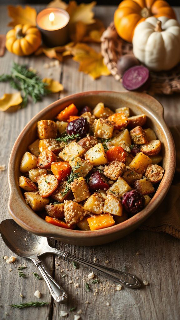 creamy root vegetable gratin