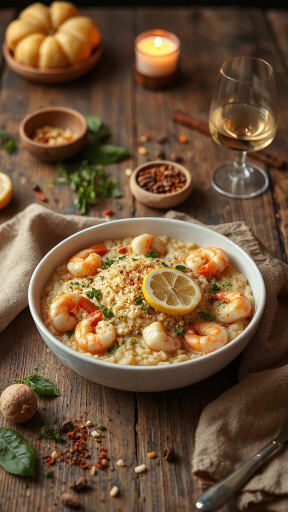 creamy seafood risotto recipe