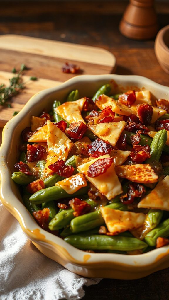 creamy smoked green bean casserole creamy smoked green bean casserole