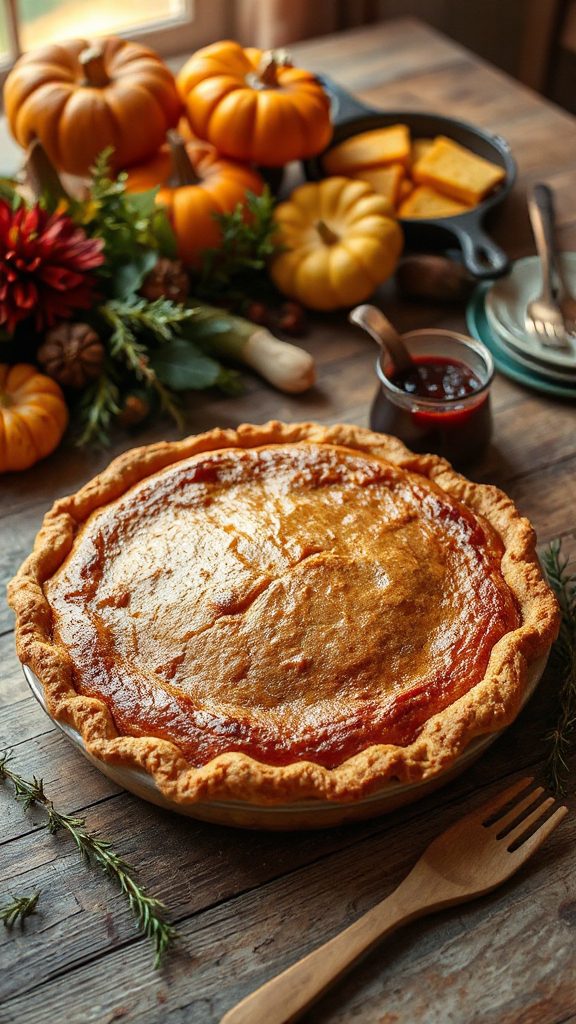 creamy spiced thanksgiving pie