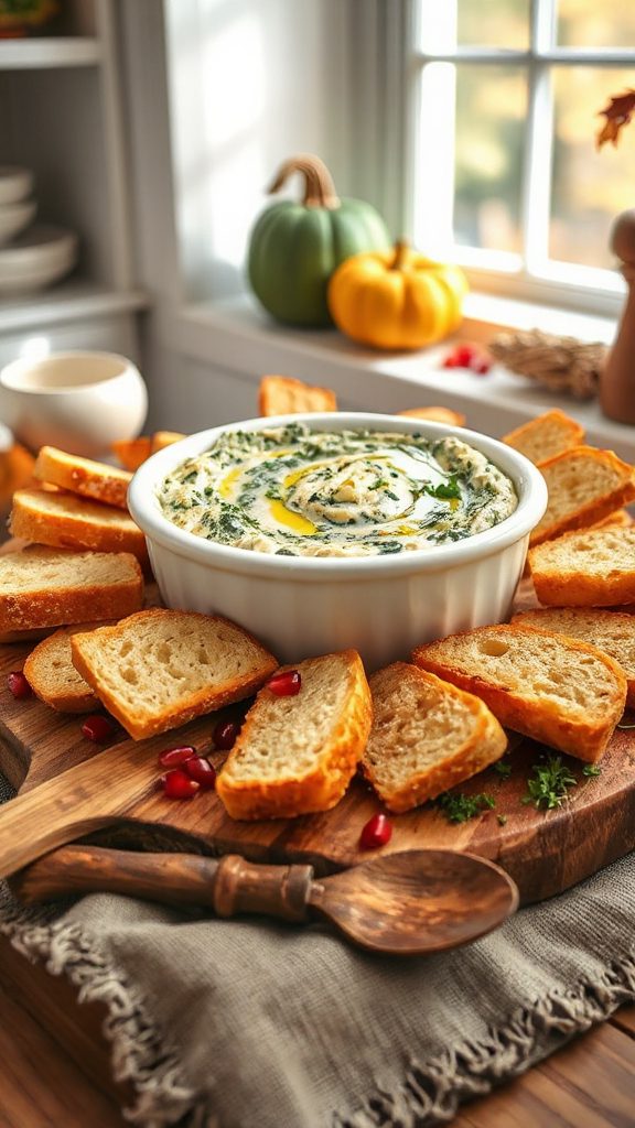 creamy spinach artichoke dip