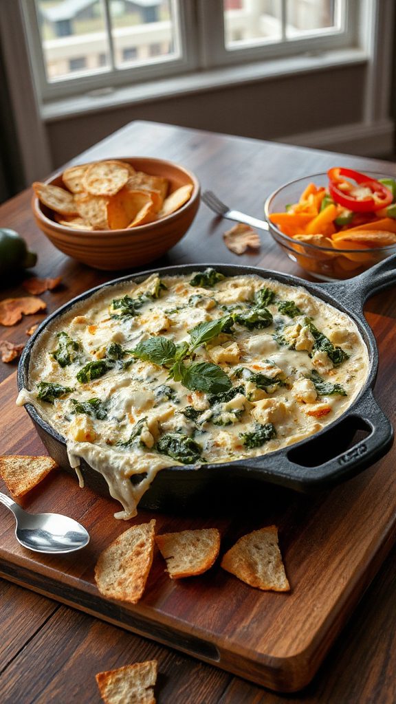 creamy spinach artichoke dip