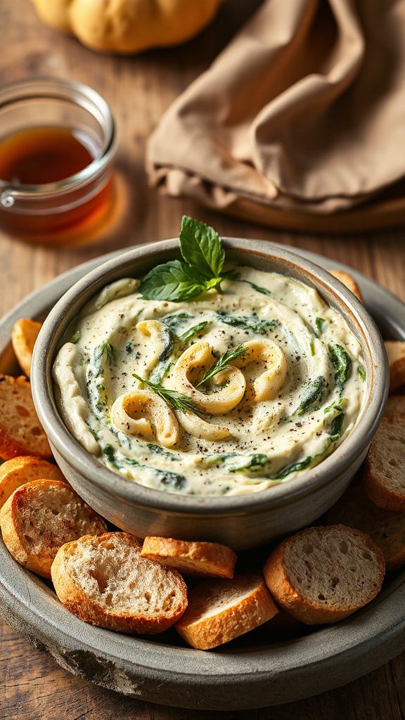 creamy spinach artichoke dip