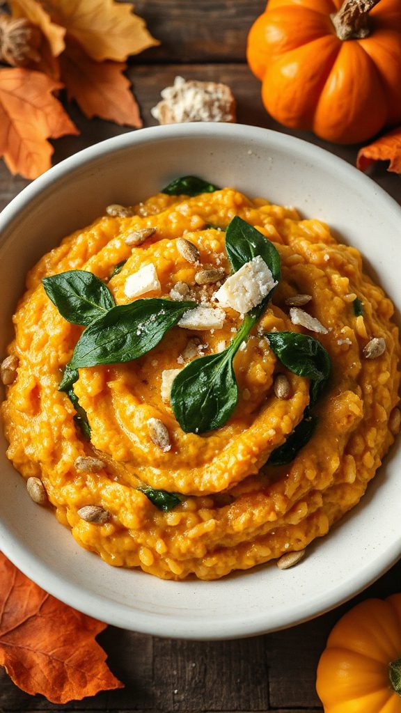 creamy spinach pumpkin risotto creamy spinach pumpkin risotto