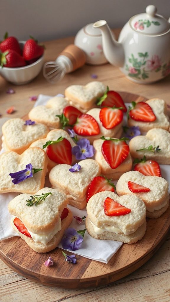 creamy strawberry sandwiches delight