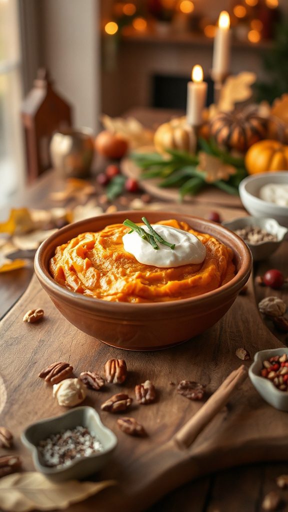 creamy sweet potato mash