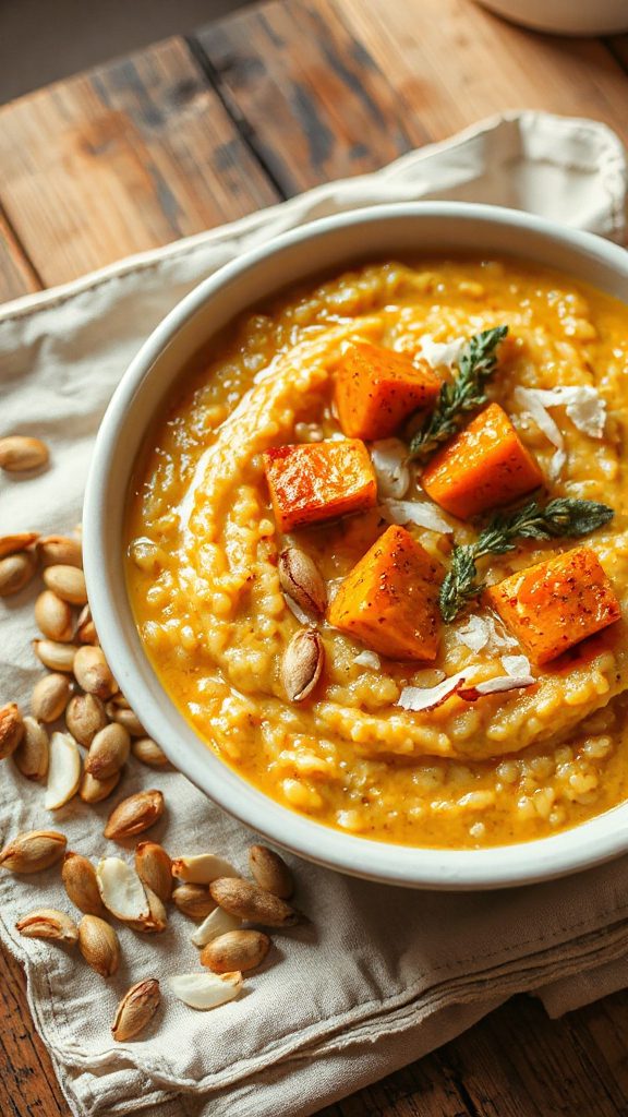 creamy sweet potato risotto