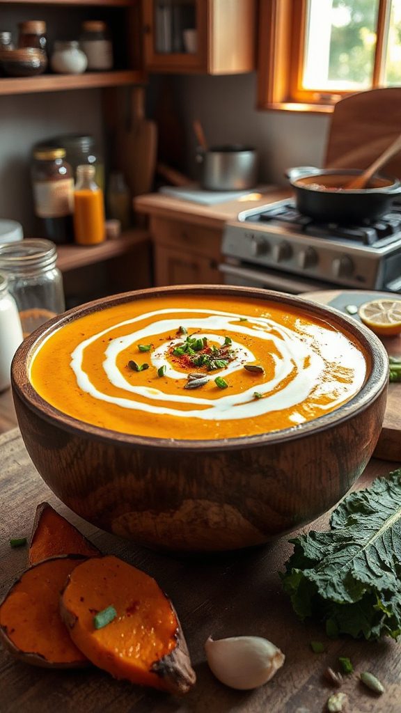 creamy sweet potato soup recipe