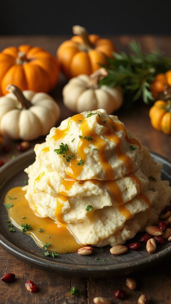 creamy tahini mashed potatoes