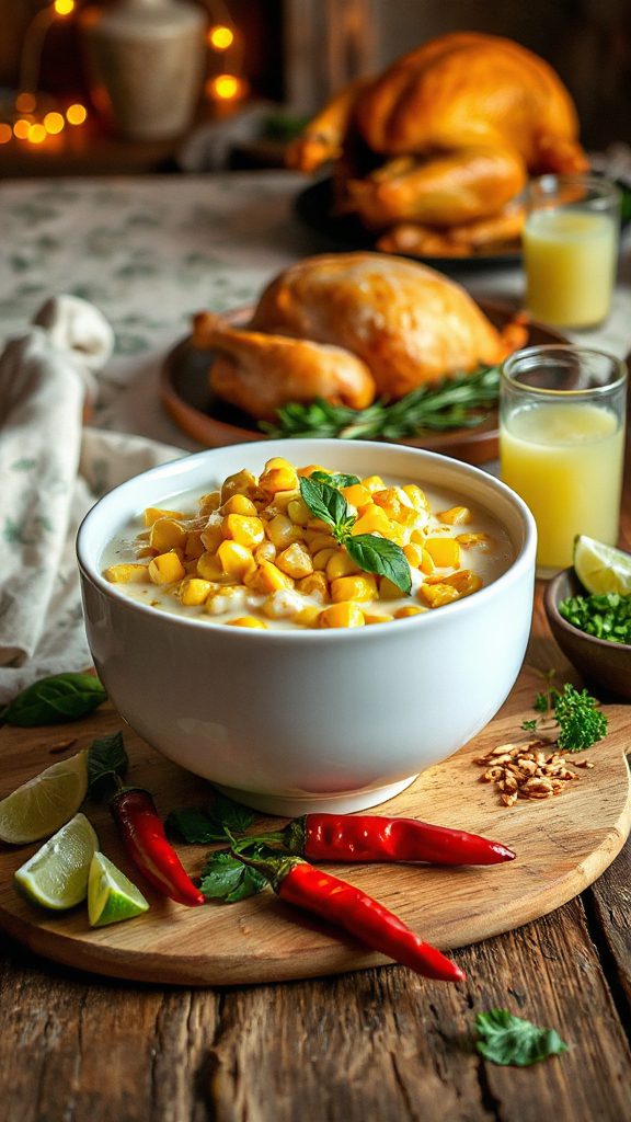 creamy thai basil corn creamy thai basil corn