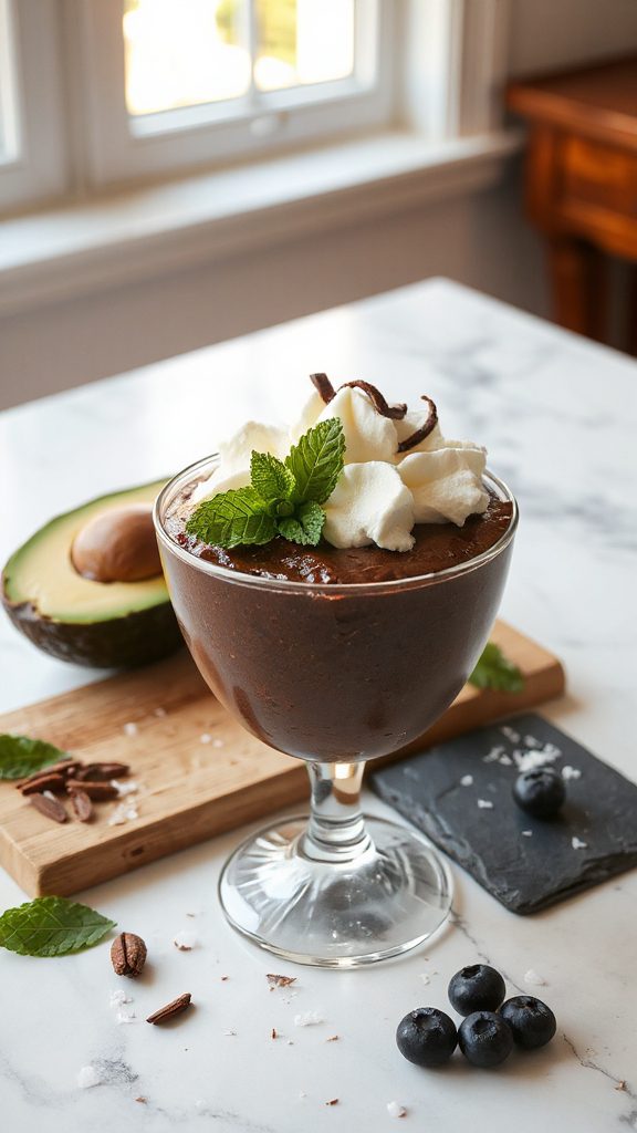 creamy vegan chocolate mousse