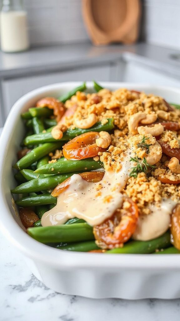creamy vegan green bean bake creamy vegan green bean bake