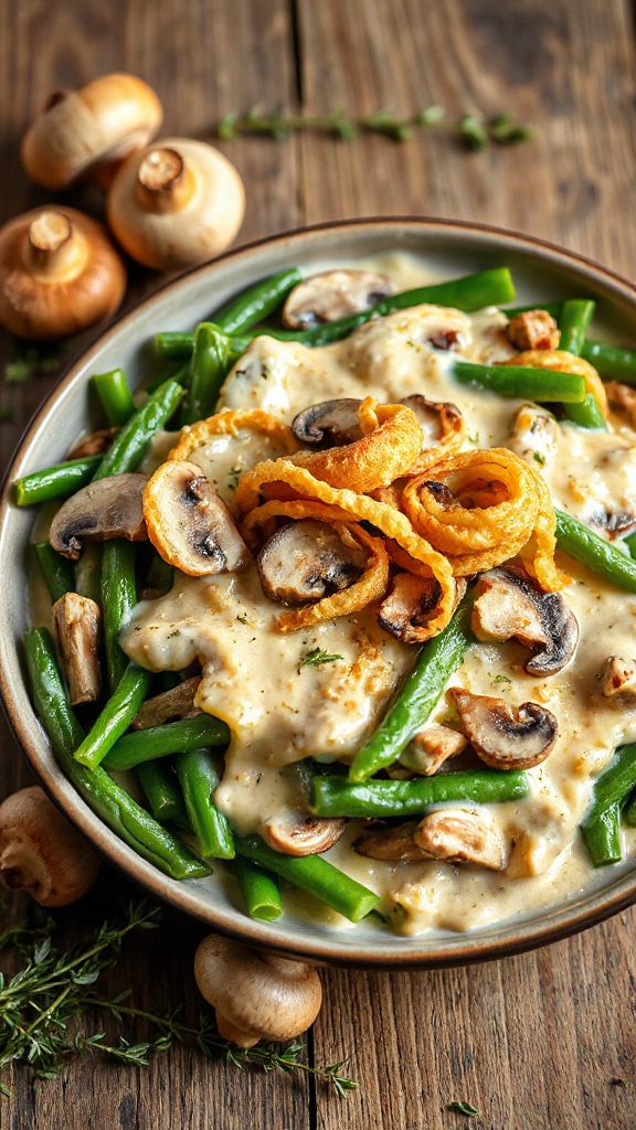 creamy vegan mushroom casserole