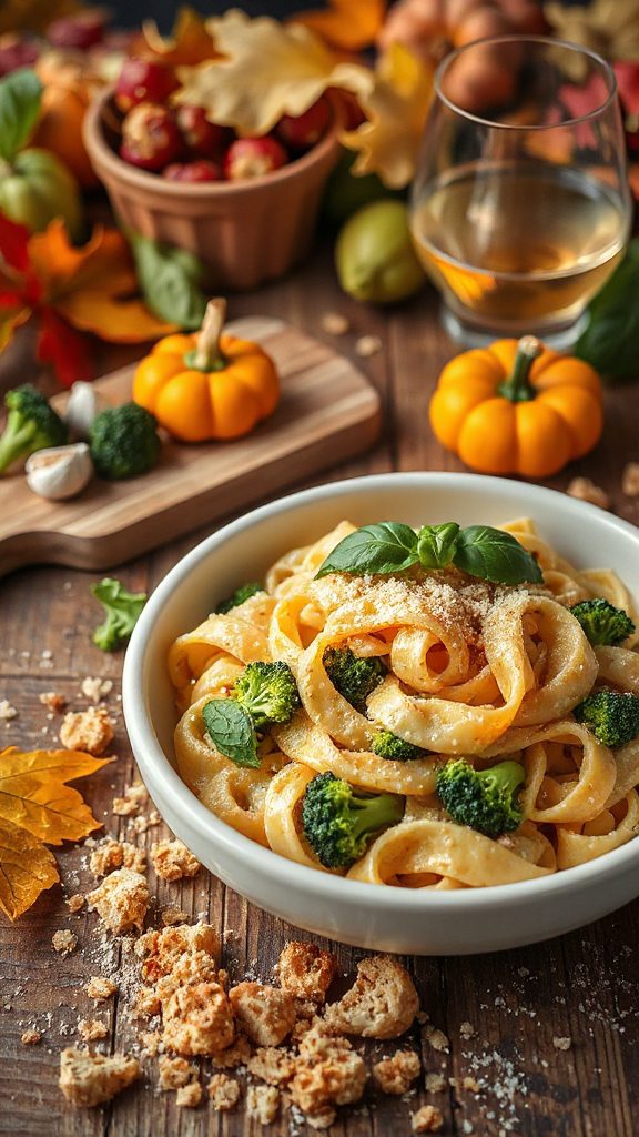 creamy vegetable cheese pasta