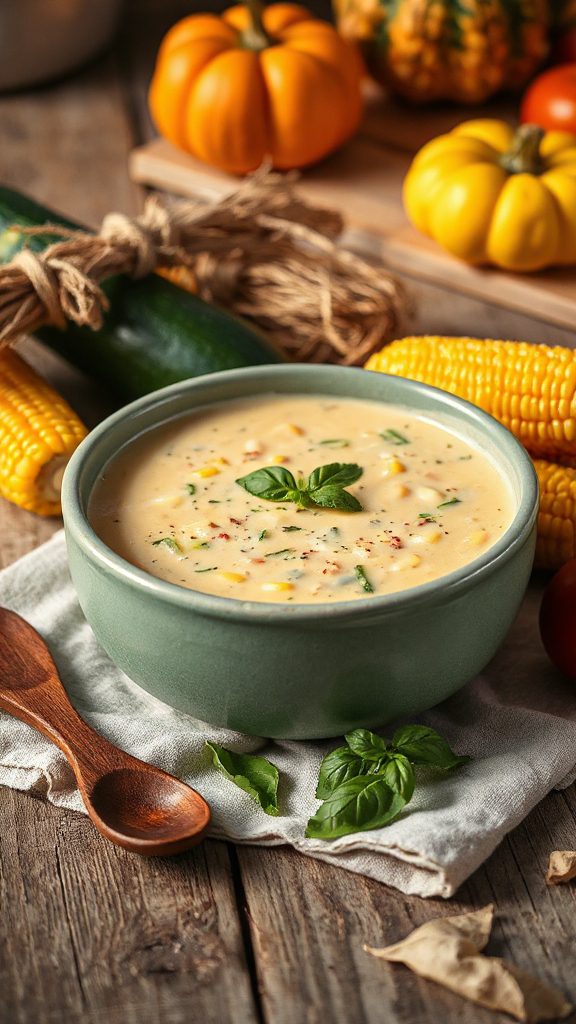creamy zucchini corn chowder creamy zucchini corn chowder
