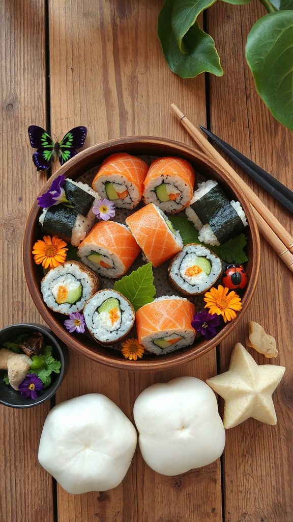 creative and playful sushi