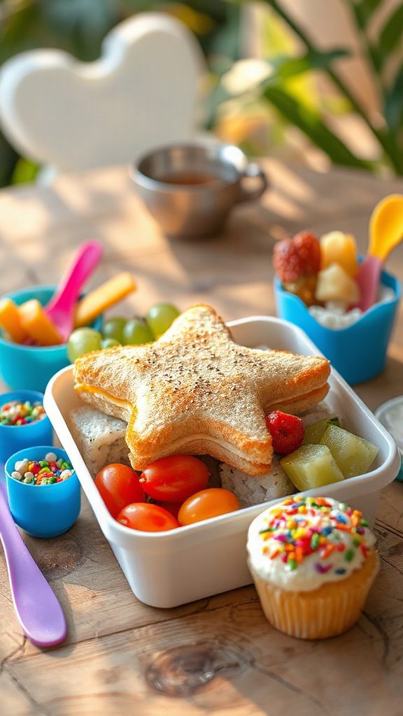 creative lunchbox sandwich shapes