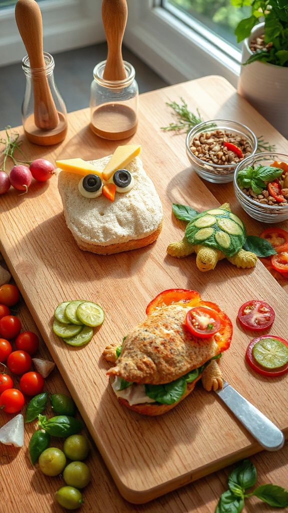 creative sandwich lunch fun