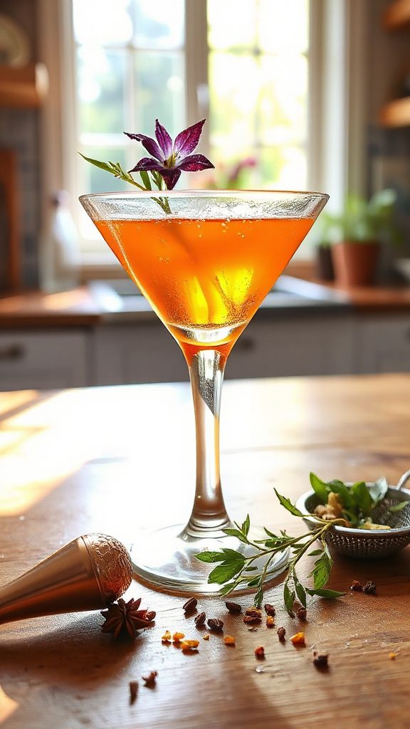 creative spiced carrot martini