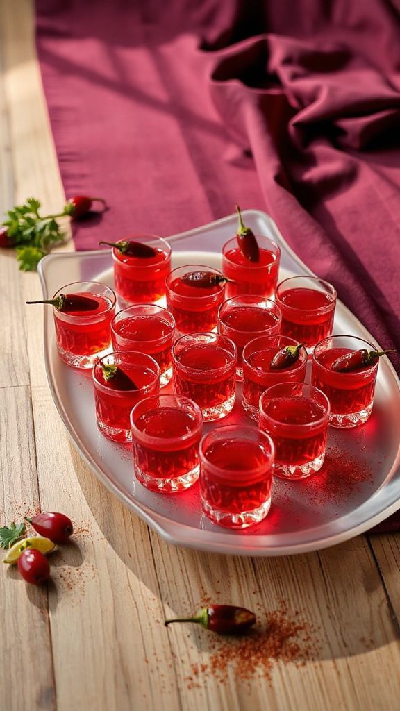 creative tequila shot presentation