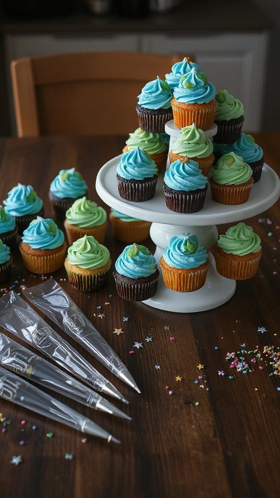 creative travel themed cupcakes