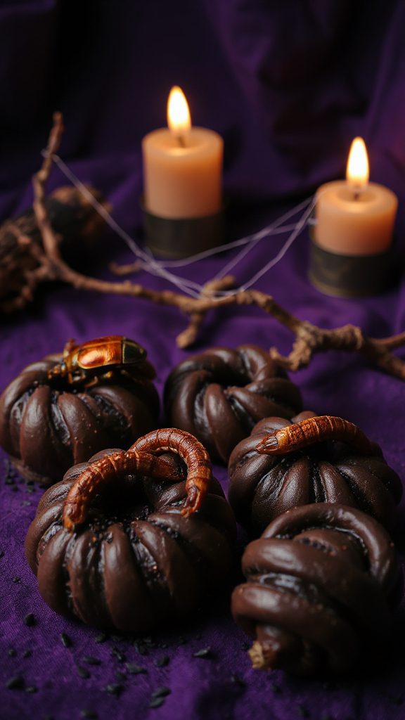 creepy cannelles with insects