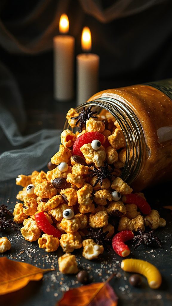 creepy crawly caramel snack