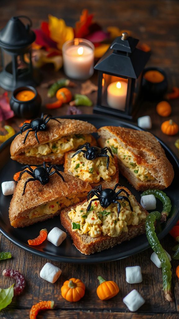 creepy crawly egg salad