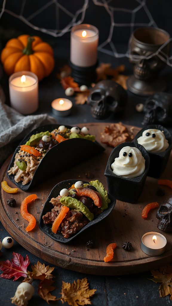 creepy crawly halloween tacos