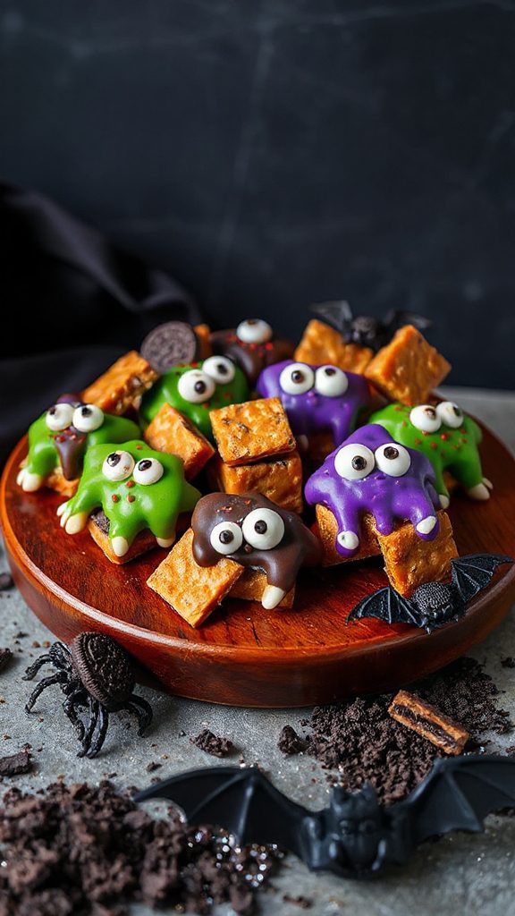 creepy crawly toffee treats