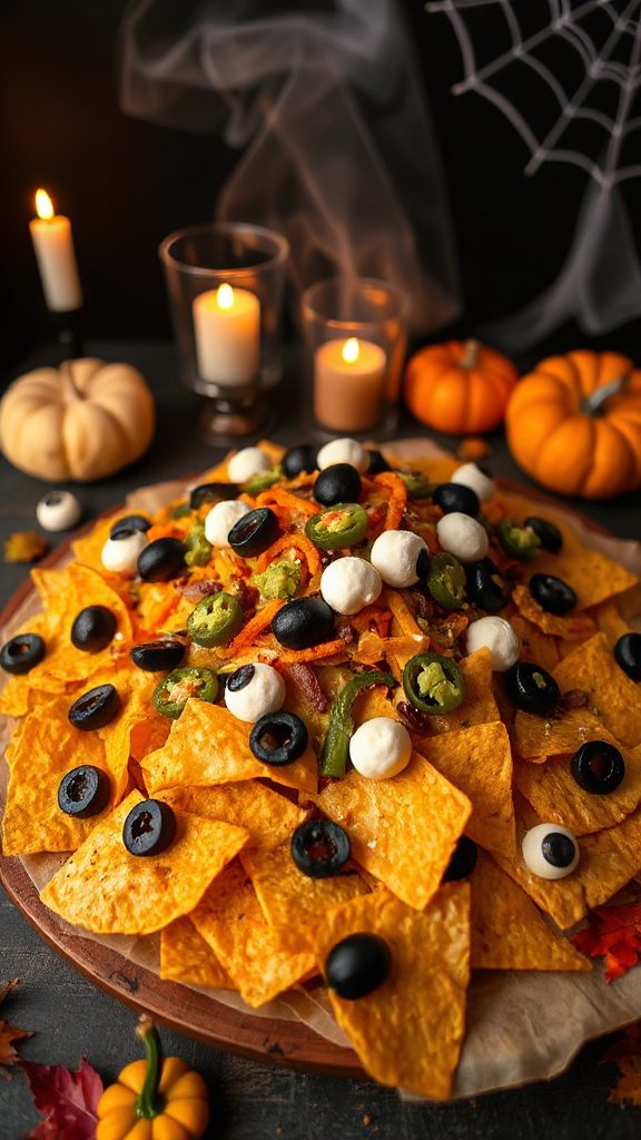 creepy halloween nacho delight