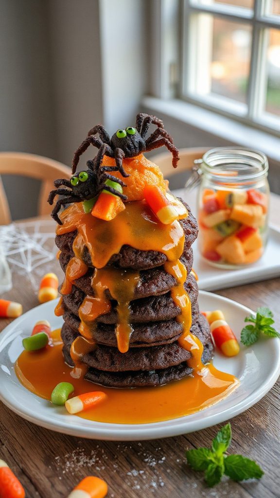 creepy pancakes for halloween