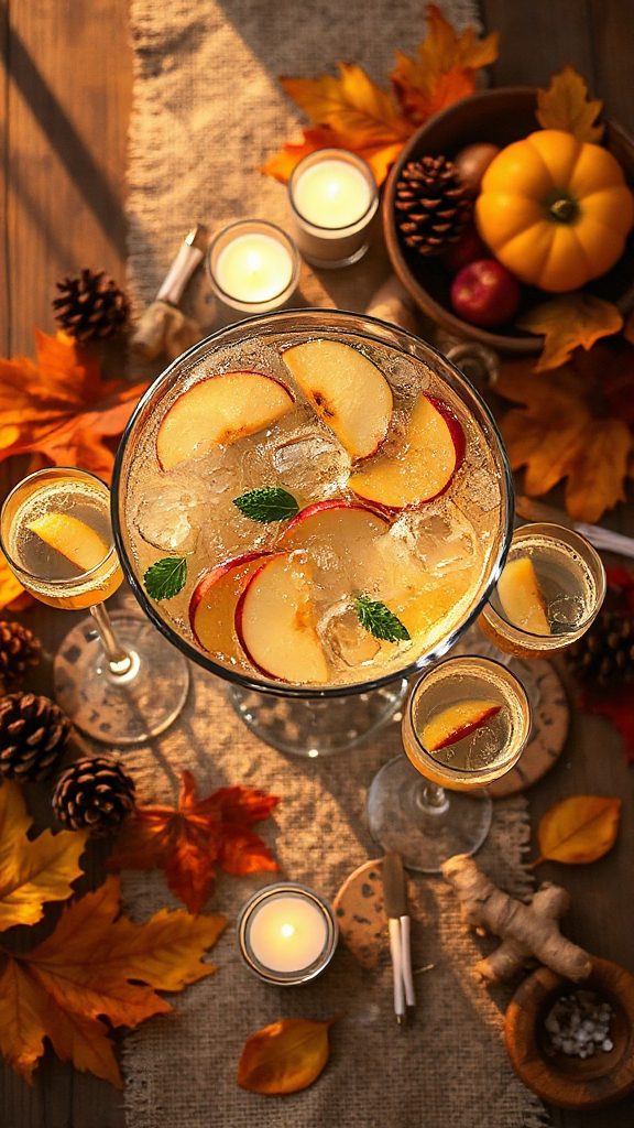 crisp apple ginger cocktail