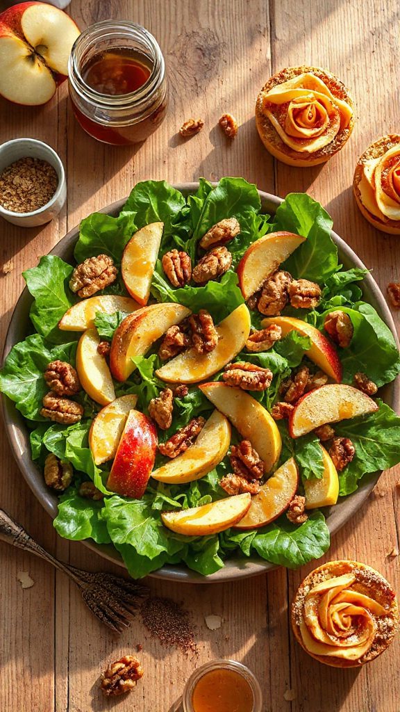 crisp apple walnut salad