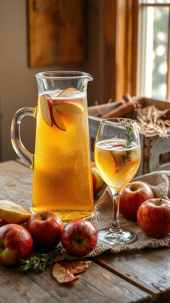 crisp autumn gin cocktail