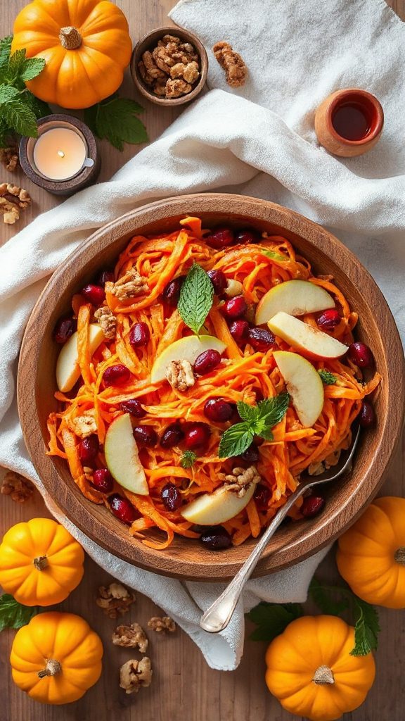 crisp colorful thanksgiving salad